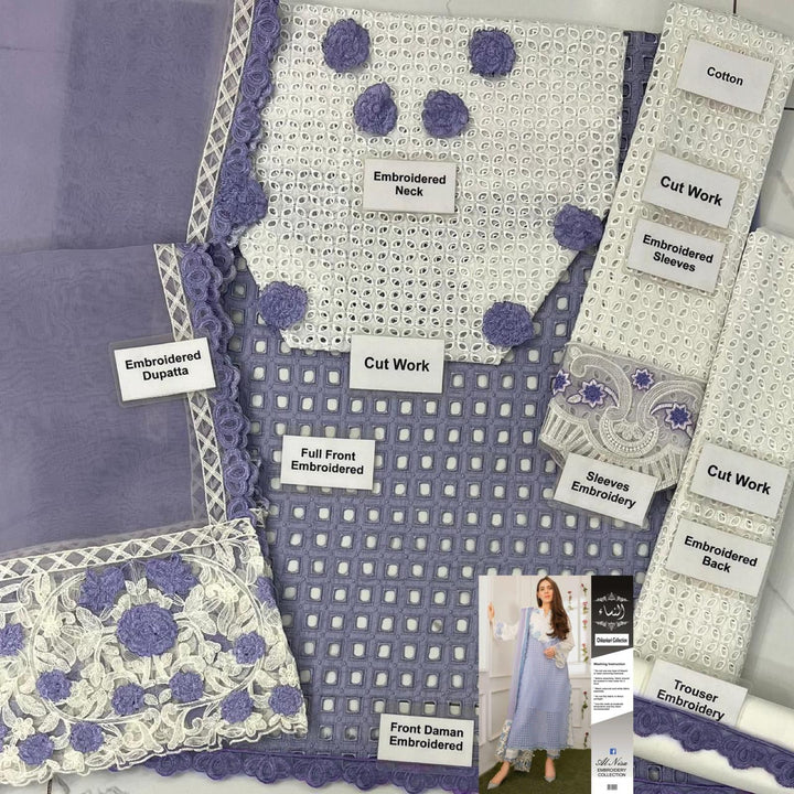 Farida Hassan Cotton Suit-Aarasta