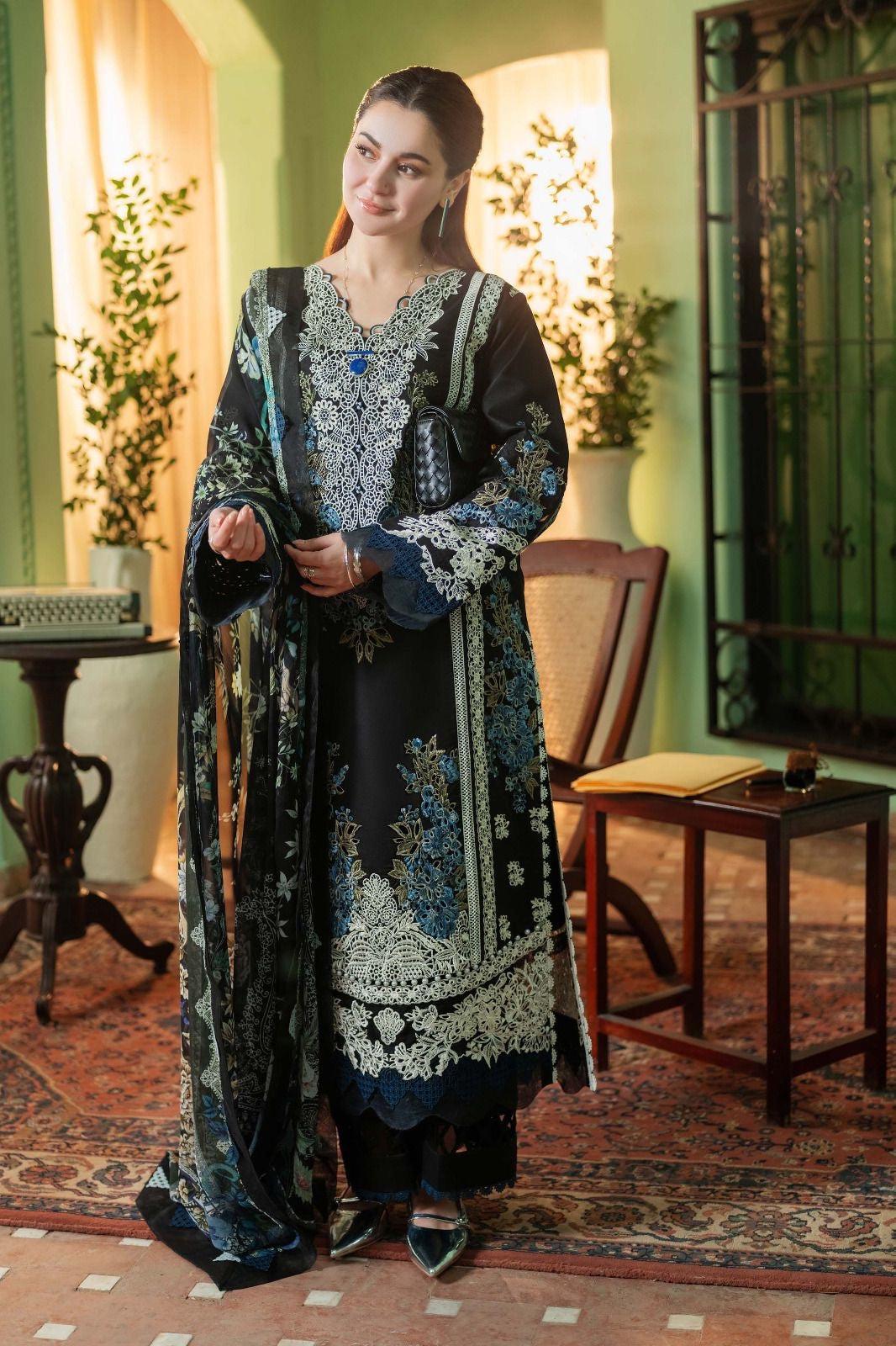 Jade Cotton Suit-Black-Cotton-Aarasta
