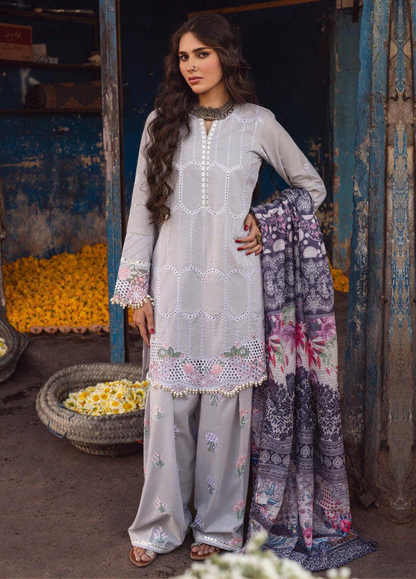 Laam Cotton Suit-Grey-Cotton-Aarasta