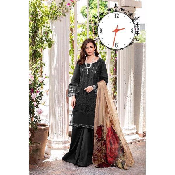Manhara Cotton Suit-Black-Cotton-Aarasta