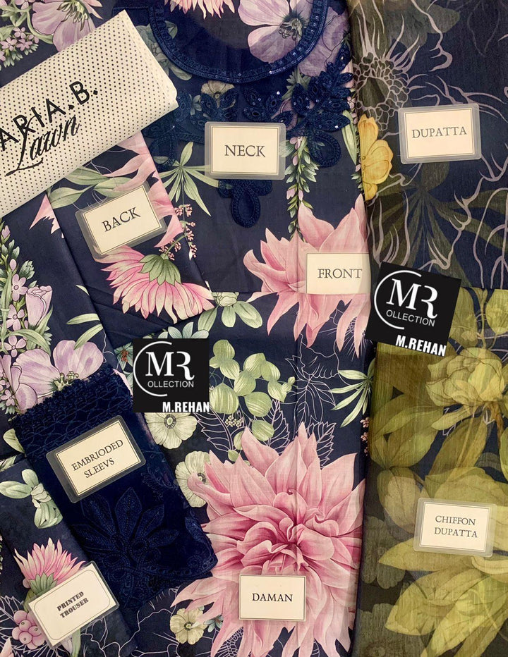 Maria B Cotton Suit-Aarasta