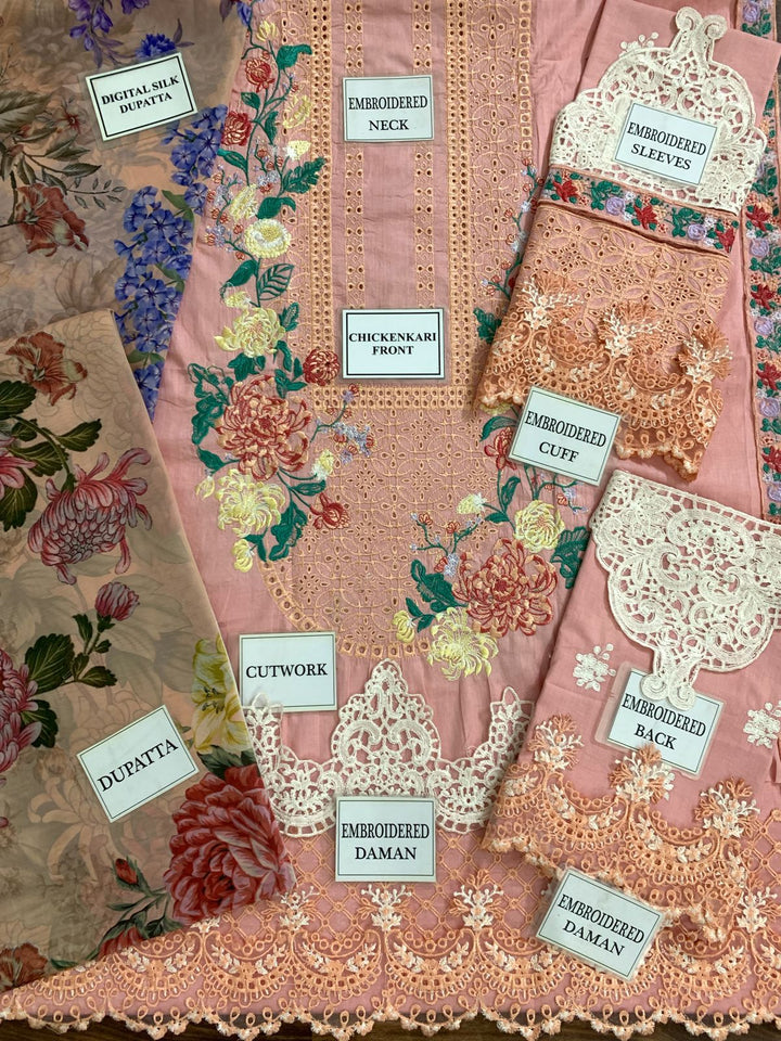 Maria B Cotton Suit-Aarasta