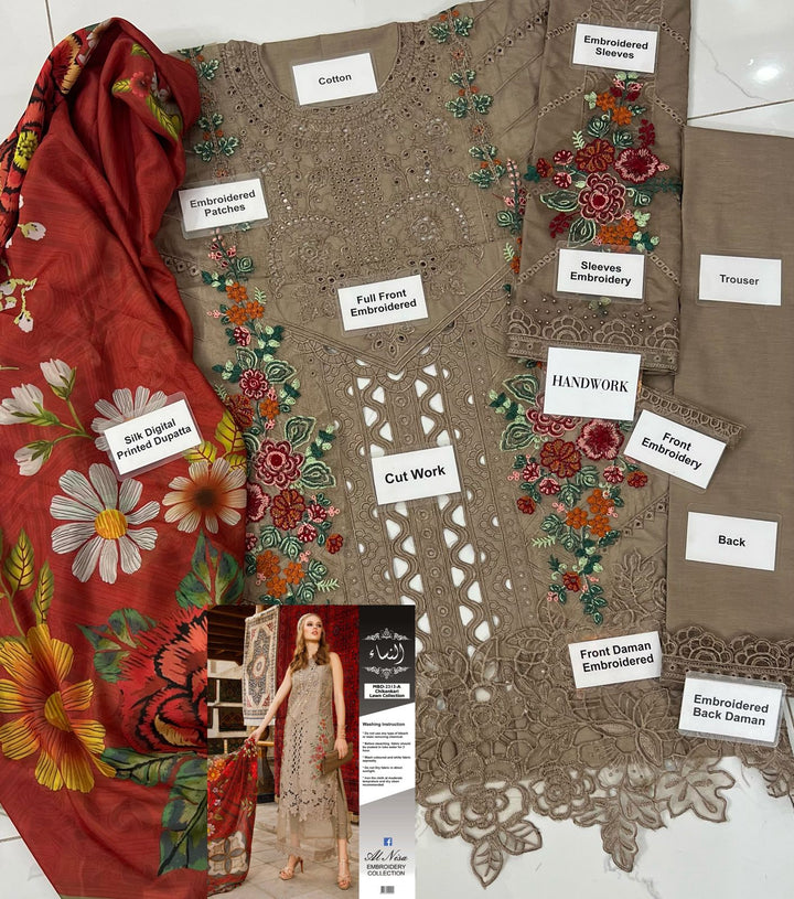 Maria B Cotton Suit-Aarasta