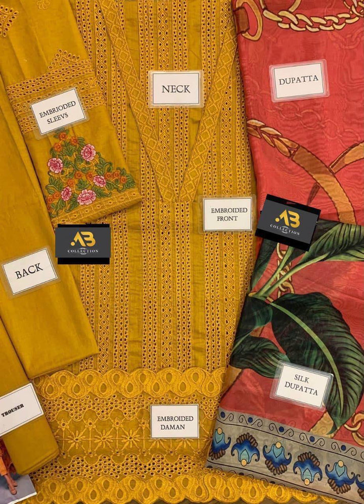 Maria B Cotton Suit-Aarasta