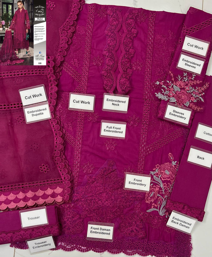 Maria B Cotton Suit-Aarasta