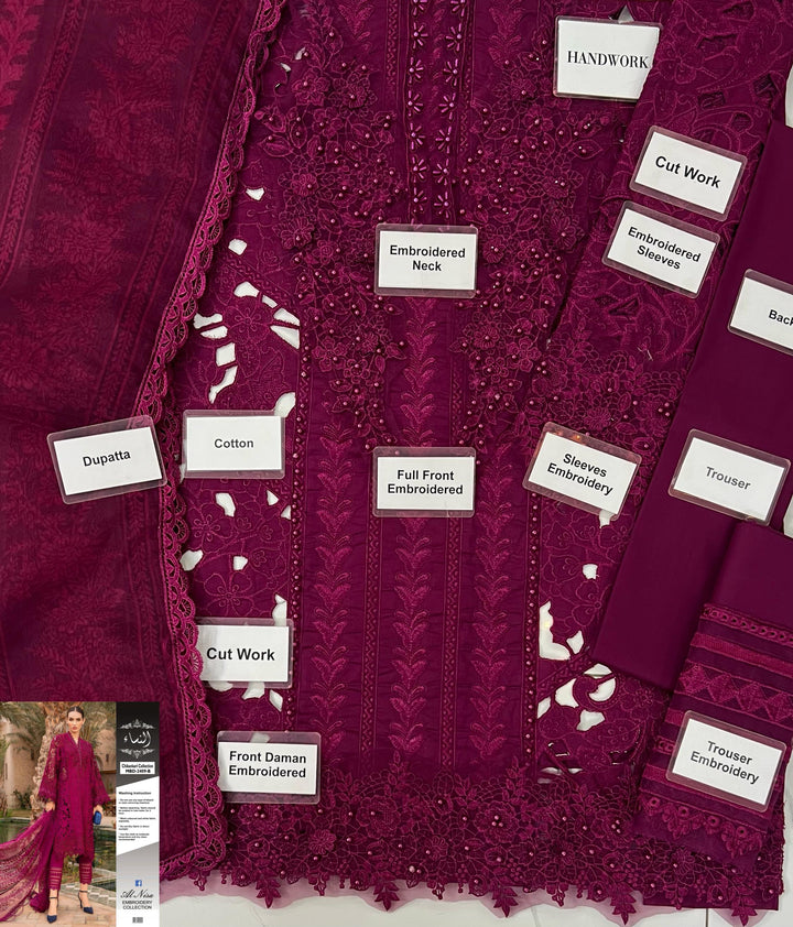 Maria B Cotton Suit-Aarasta