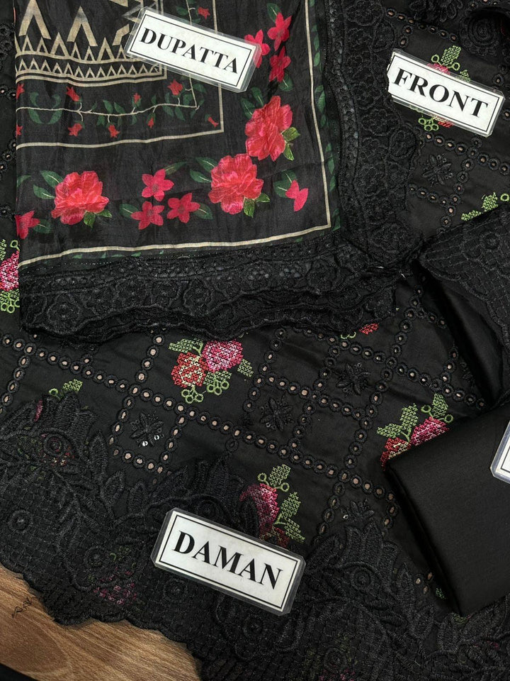 Maria B Cotton Suit-Aarasta