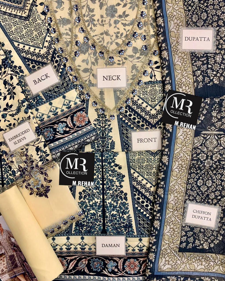 Maria B Cotton Suit-Aarasta