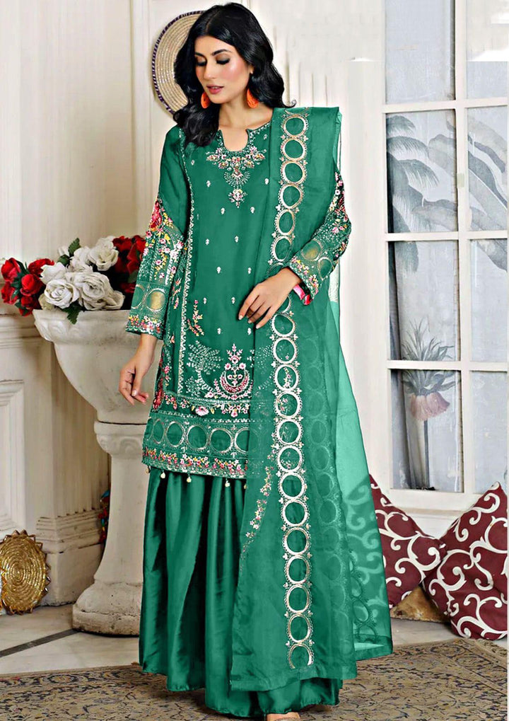 Maria B Cotton Suit-Green-Cotton-Aarasta