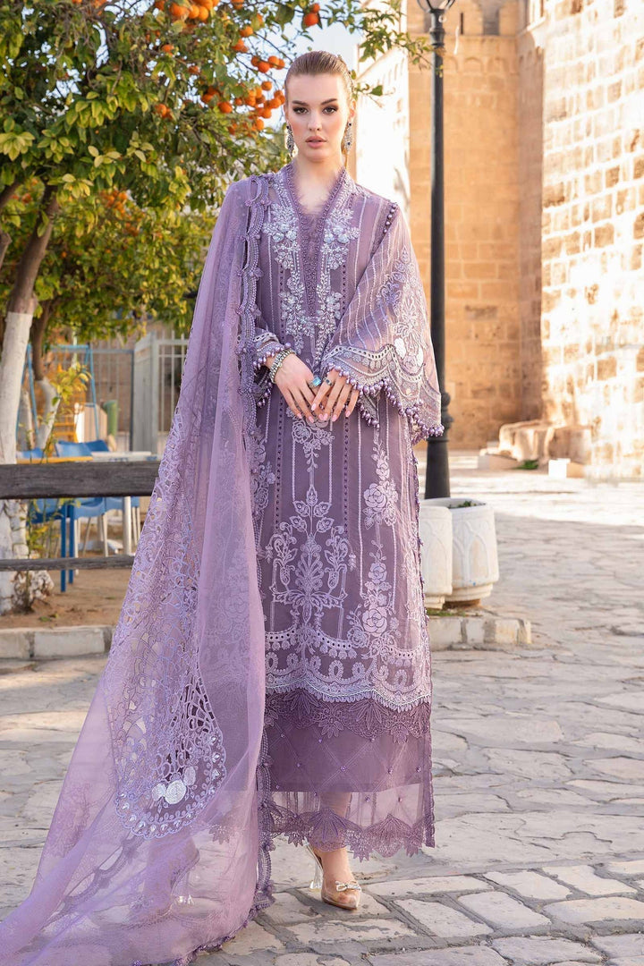 Maria B Cotton Suit-Purple-Cotton-Aarasta