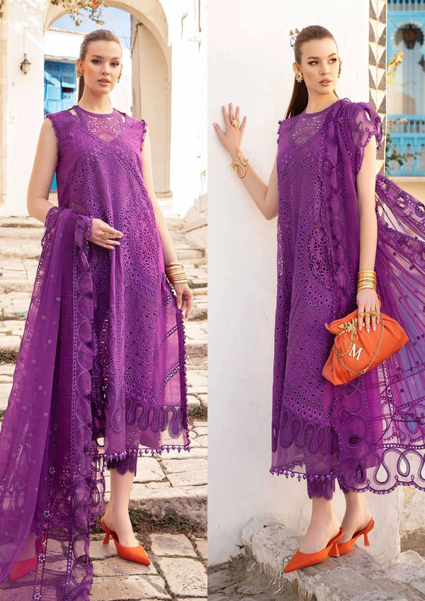 Maria B Cotton Suit-Purple-Cotton-Aarasta