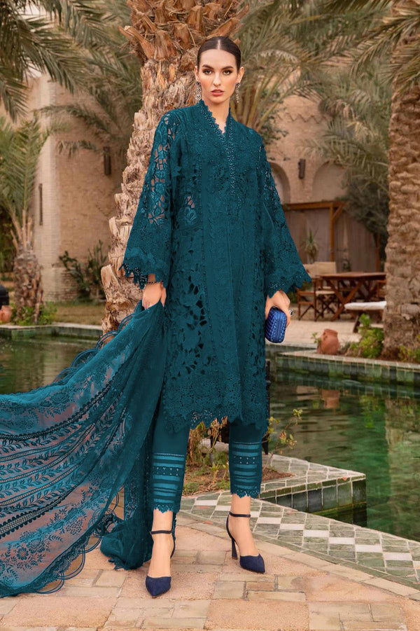 Maria B Cotton Suit-Zinc-Cotton-Aarasta