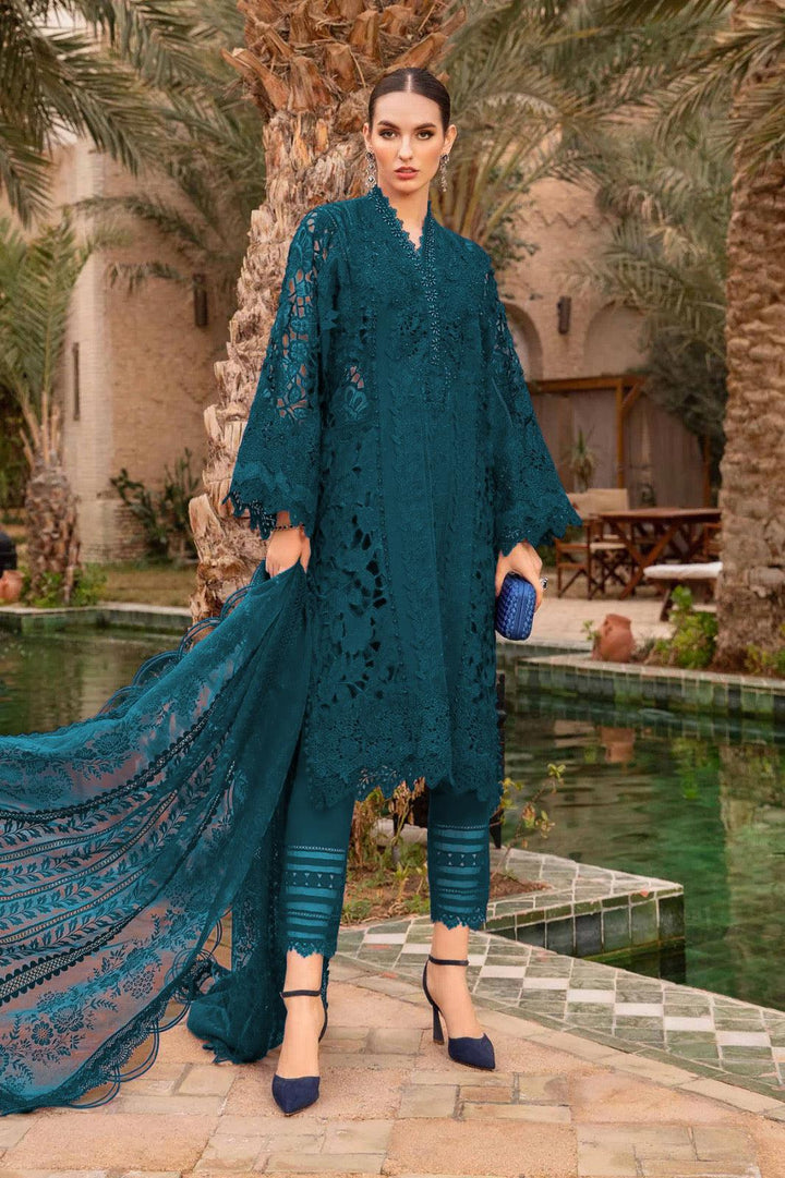 Maria B Cotton Suit-Zinc-Cotton-Aarasta