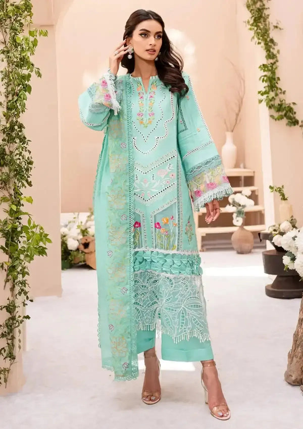 Maryams Cotton Suit-Green-Cotton-Aarasta