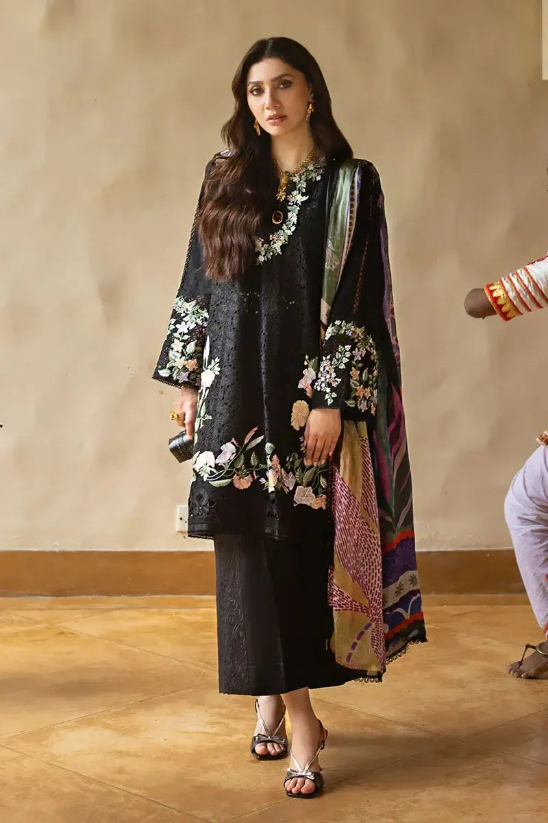 Mushq Cotton Suit-Black-Cotton-Aarasta