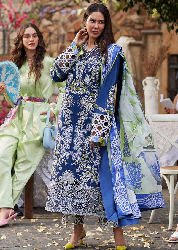 Mushq Cotton Suit-Blue-Cotton-Aarasta