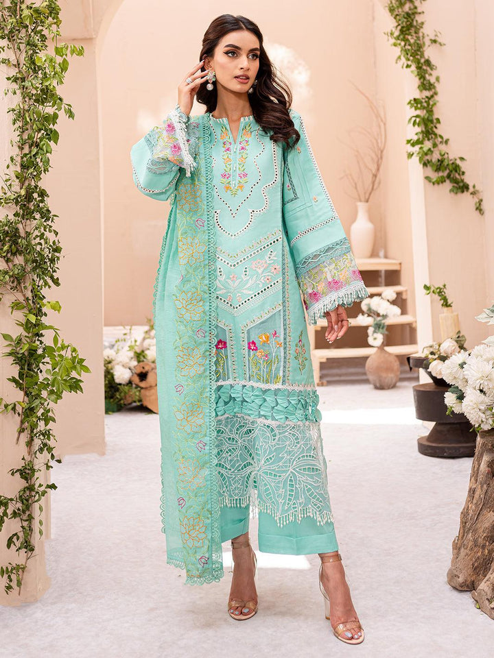 Parishay Cotton Suit-Ferozi-Cotton-Aarasta