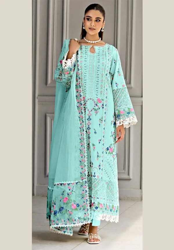 Nimora Cotton Suit-Ferozi-Cotton-Aarasta