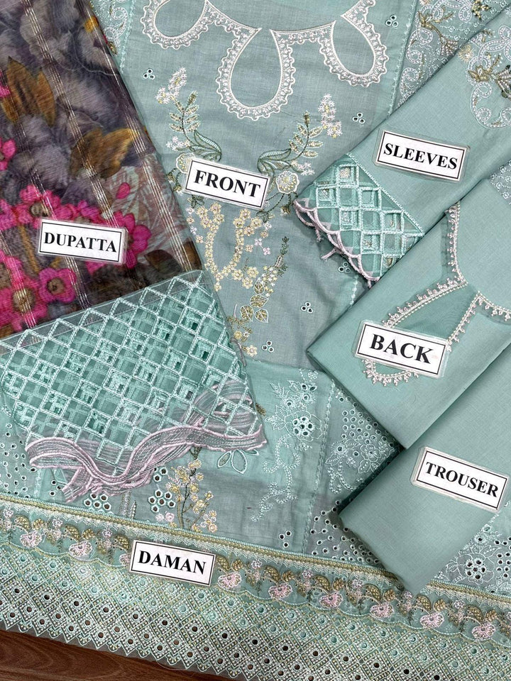 Qalamkar Cotton Suit-Aarasta