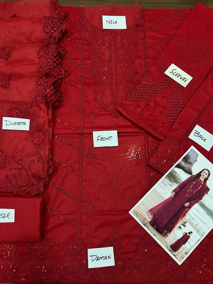 Qalamkar Cotton Suit-Aarasta