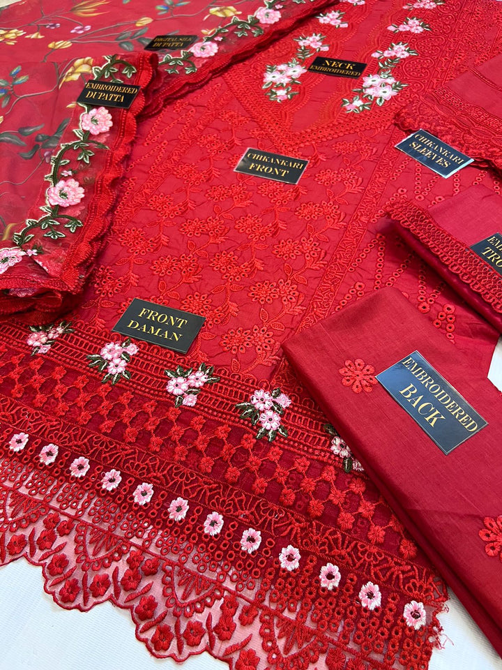 Qalamkar Cotton Suit-Aarasta