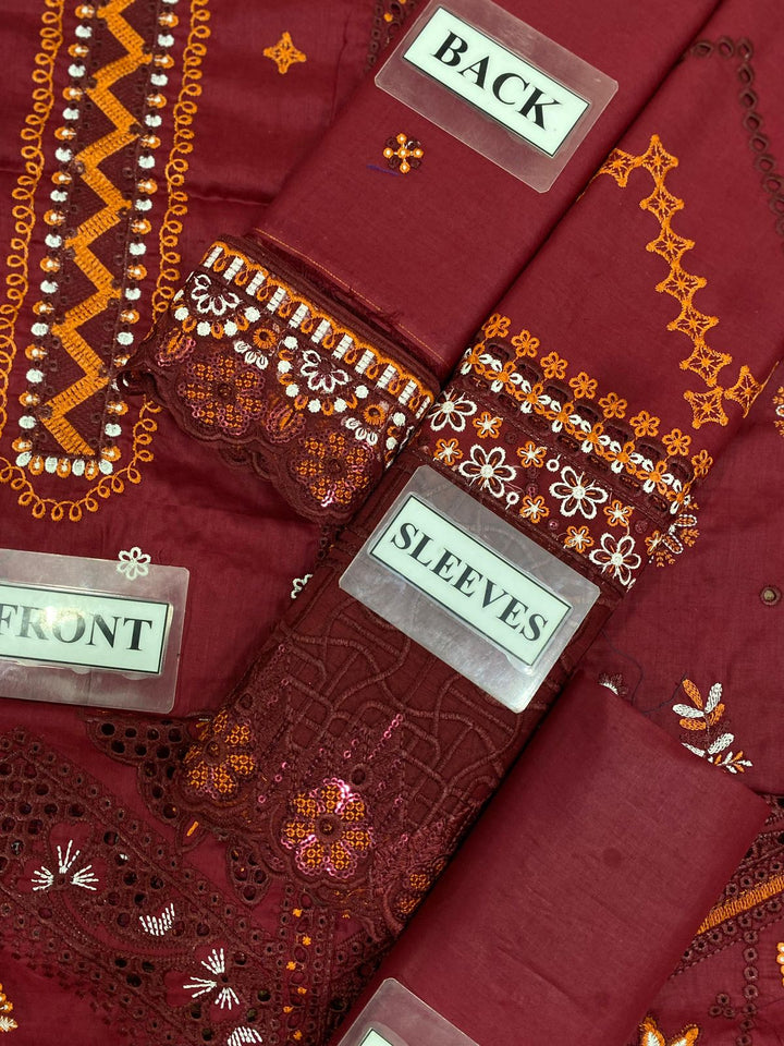 Qalamkar Cotton Suit-Aarasta