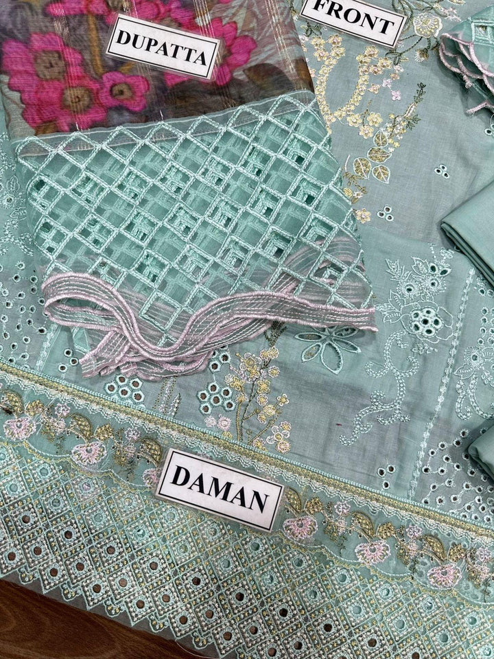 Qalamkar Cotton Suit-Aarasta