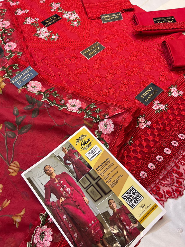 Qalamkar Cotton Suit-Aarasta