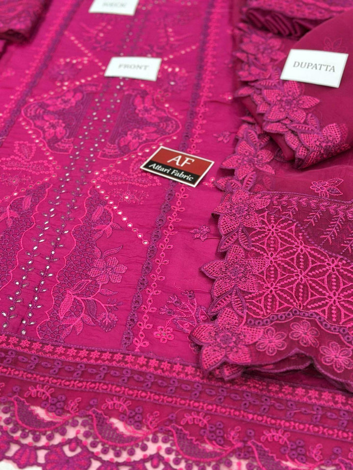 Qalamkar Cotton Suit-Aarasta