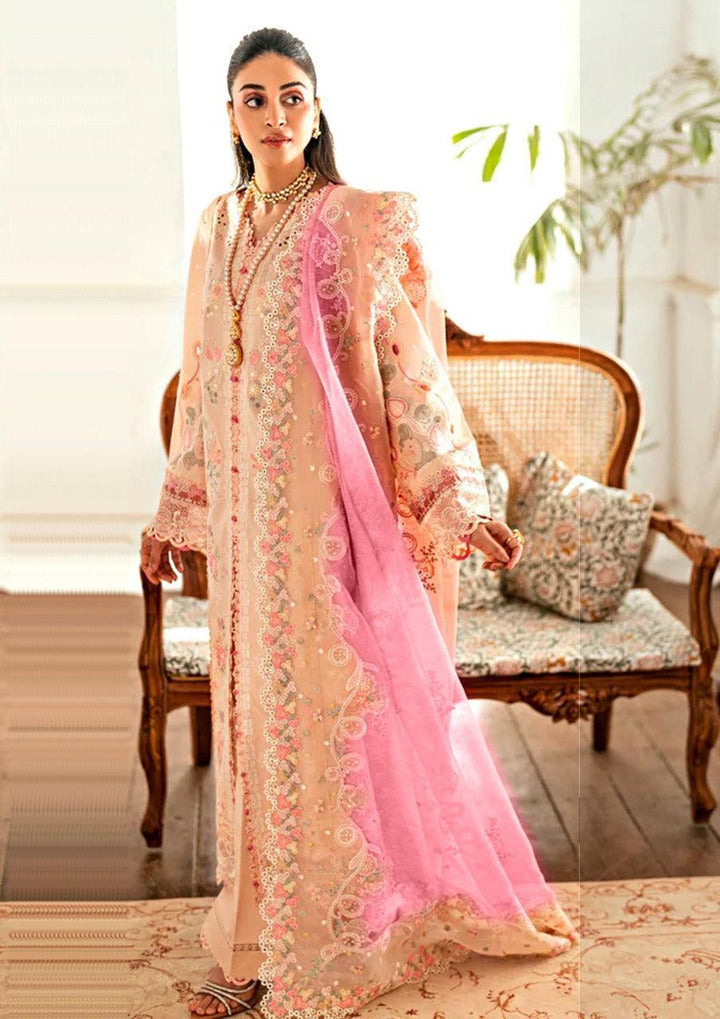 Qalamkar Cotton Suit-Cotton-Peach-Aarasta