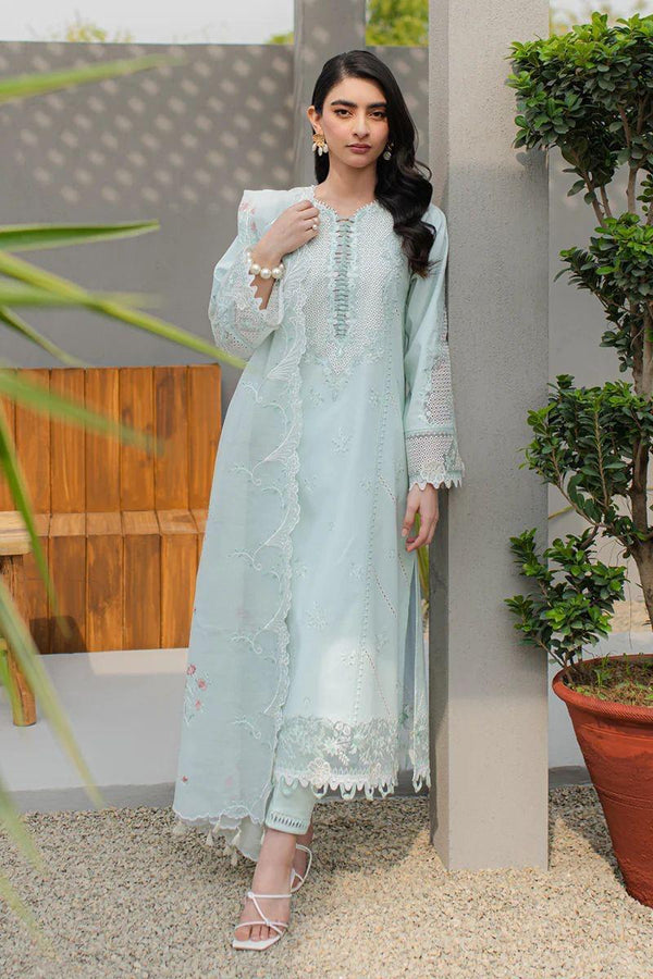 Qalamkar Cotton Suit-Ferozi-Cotton-Aarasta