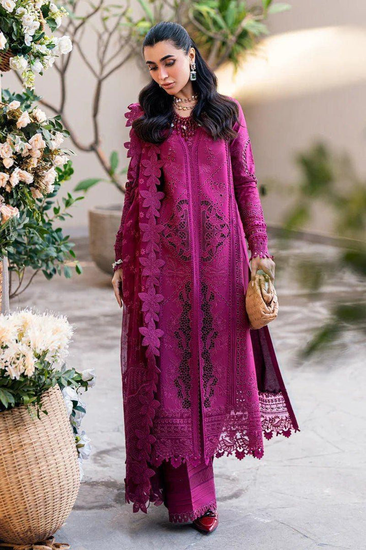 Qalamkar Cotton Suit-Purple-Cotton-Aarasta