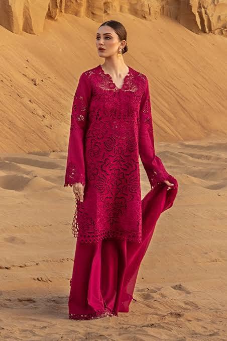 Rangrasiya Cotton Suit-Red-Cotton-Aarasta
