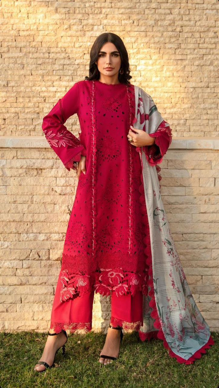 Rangrasiya Cotton Suit-Red-Cotton-Aarasta