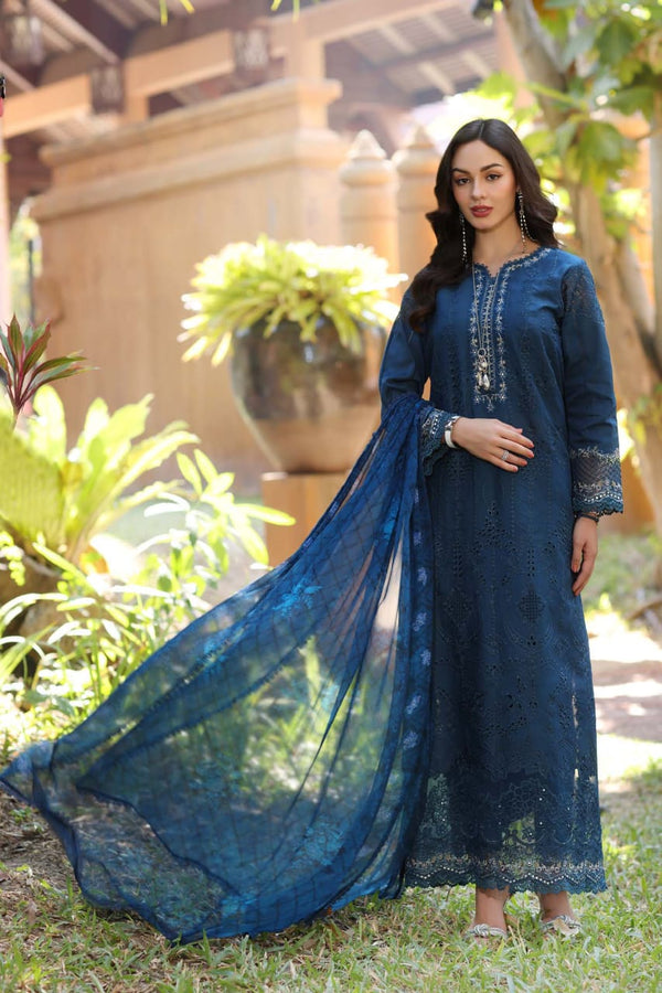 Sadia Asad Cotton Suit-Zinc-Cotton-Aarasta