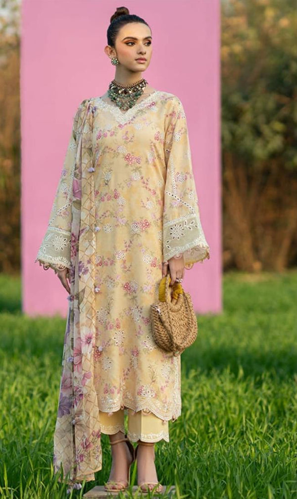 Sardinia Cotton Suit-Yellow-Cotton-Aarasta