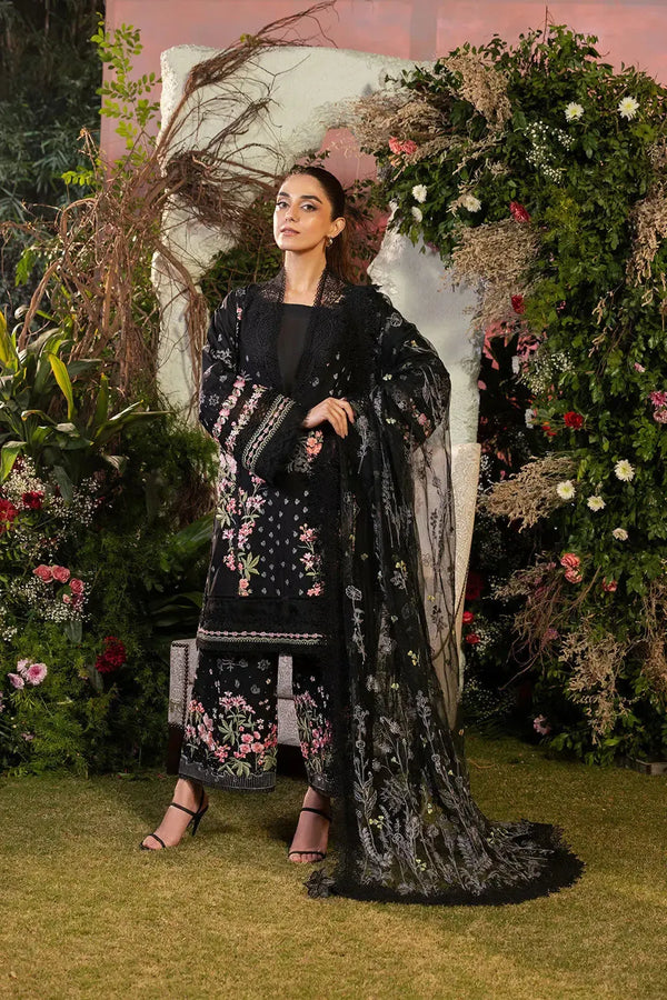 Sobia Nazir Cotton Suit-Black-Cotton-Aarasta
