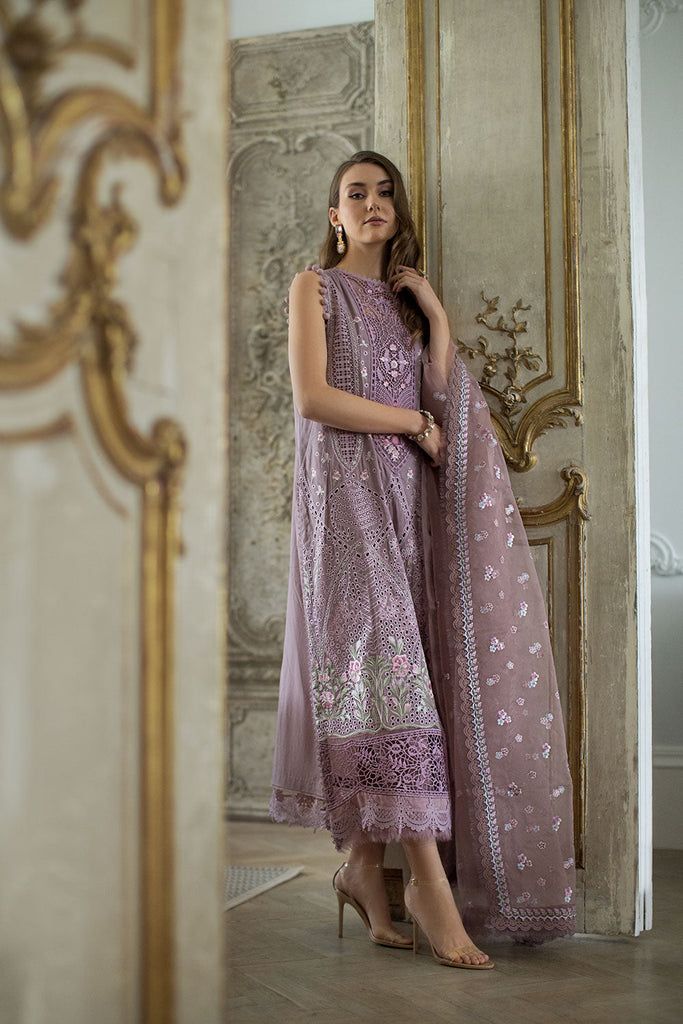 Sobia Nazir Cotton Suit-Purple-Cotton-Aarasta