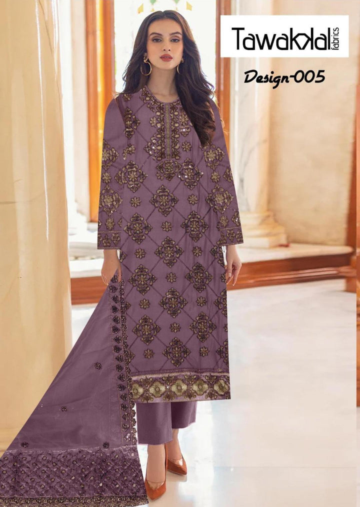 Tawakkal Cotton Suit-Purple-Cotton-Aarasta