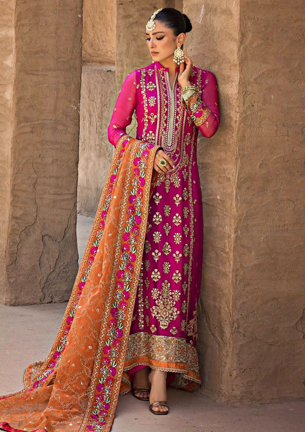 Zainab Chottani Cotton Suit-Pink-Cotton-Aarasta