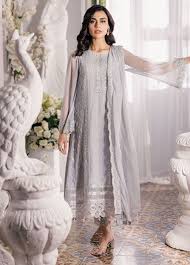Azure Chiffon Suit