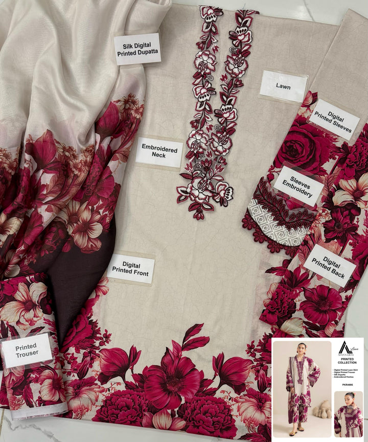 Adan Libas Lawn Suit-Aarasta