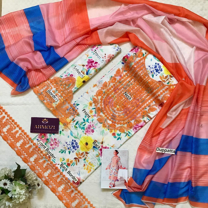 Afrozeh Lawn Suit-Aarasta