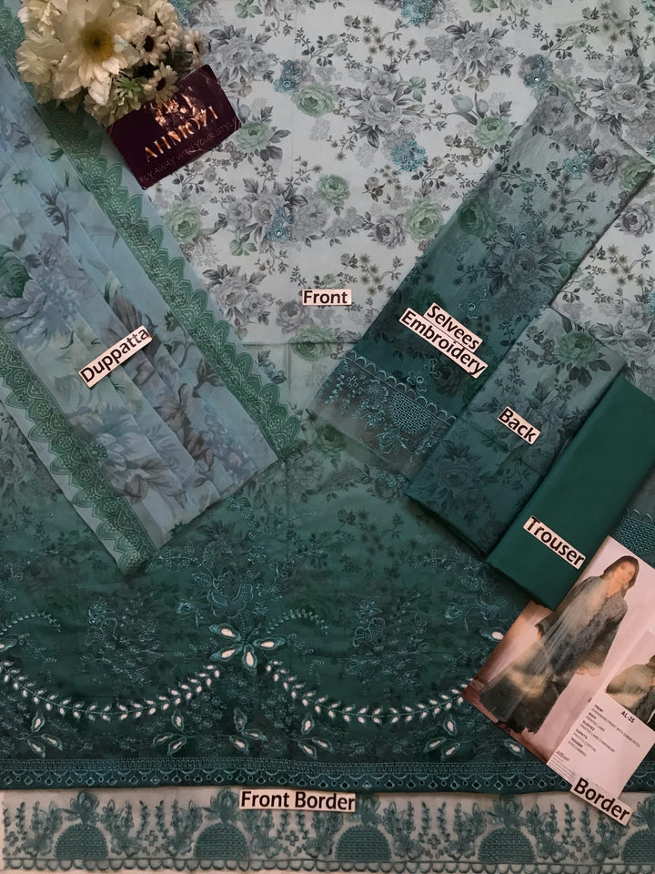 Afrozeh Lawn Suit-Aarasta