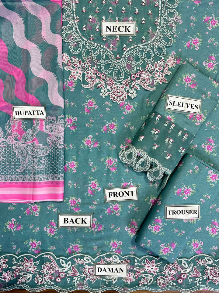 Afrozeh Lawn Suit-Aarasta