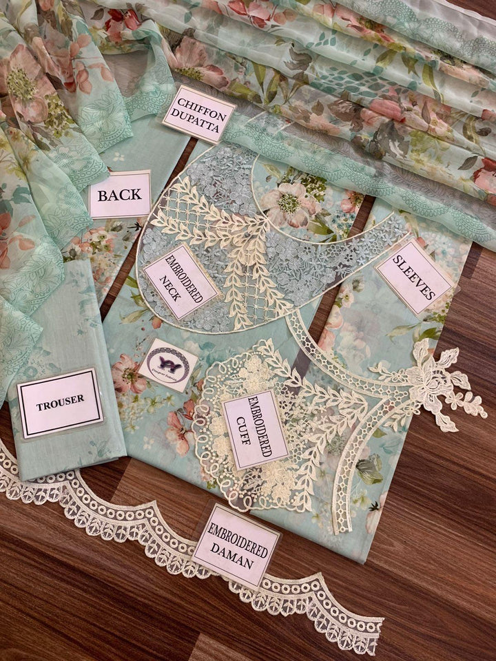 Crimson Lawn Suit-Aarasta