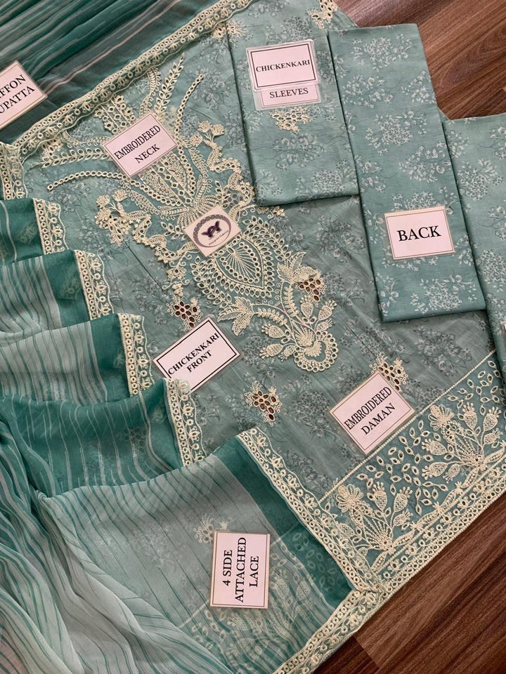 Afrozeh Lawn Suit-Aarasta