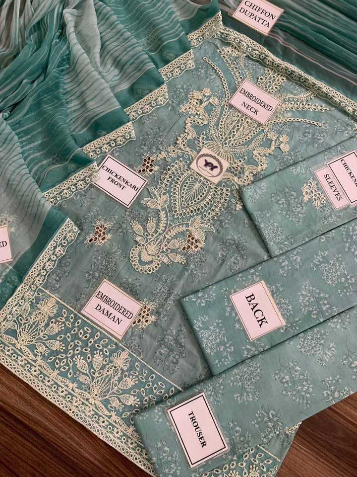 Afrozeh Lawn Suit-Aarasta