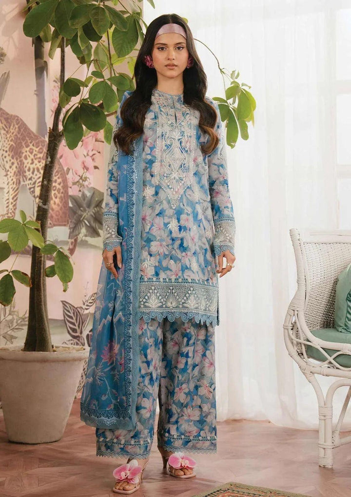 Afrozeh Lawn Suit-Grey-Lawn-Chiffon-Aarasta