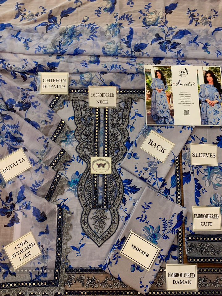 Aneela's Lawn Suit-Aarasta